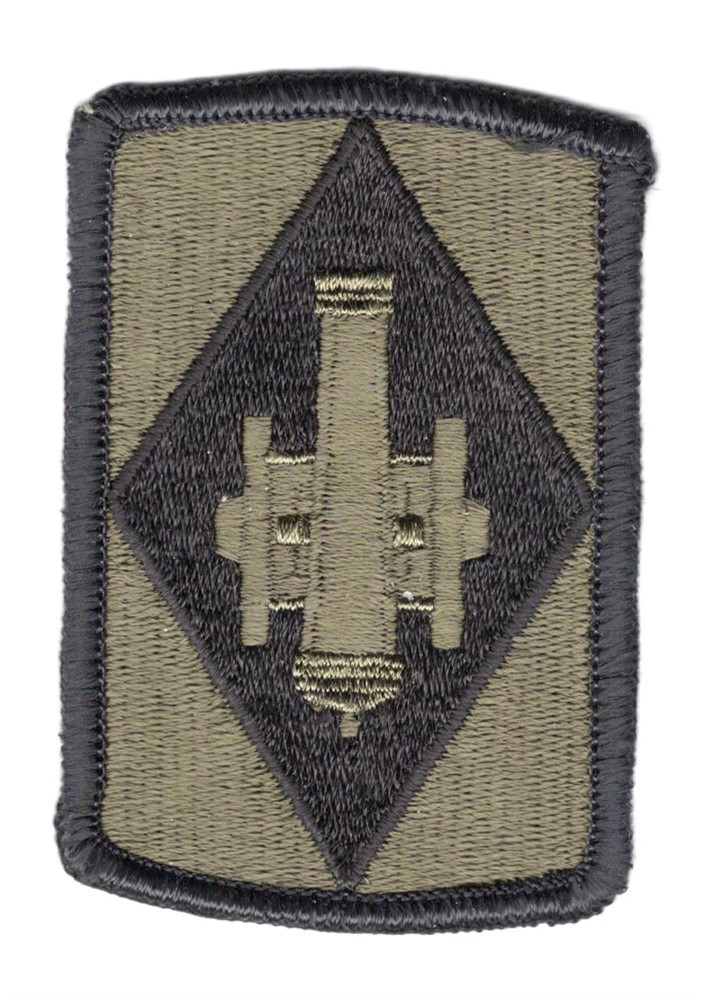Army Patch:  75th Field Artillery Brigade - subdued, merrowed edge