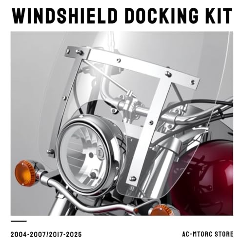 Windshield Docking Hardware Kit for Harley Road King Custom FLHRS 2004-2007