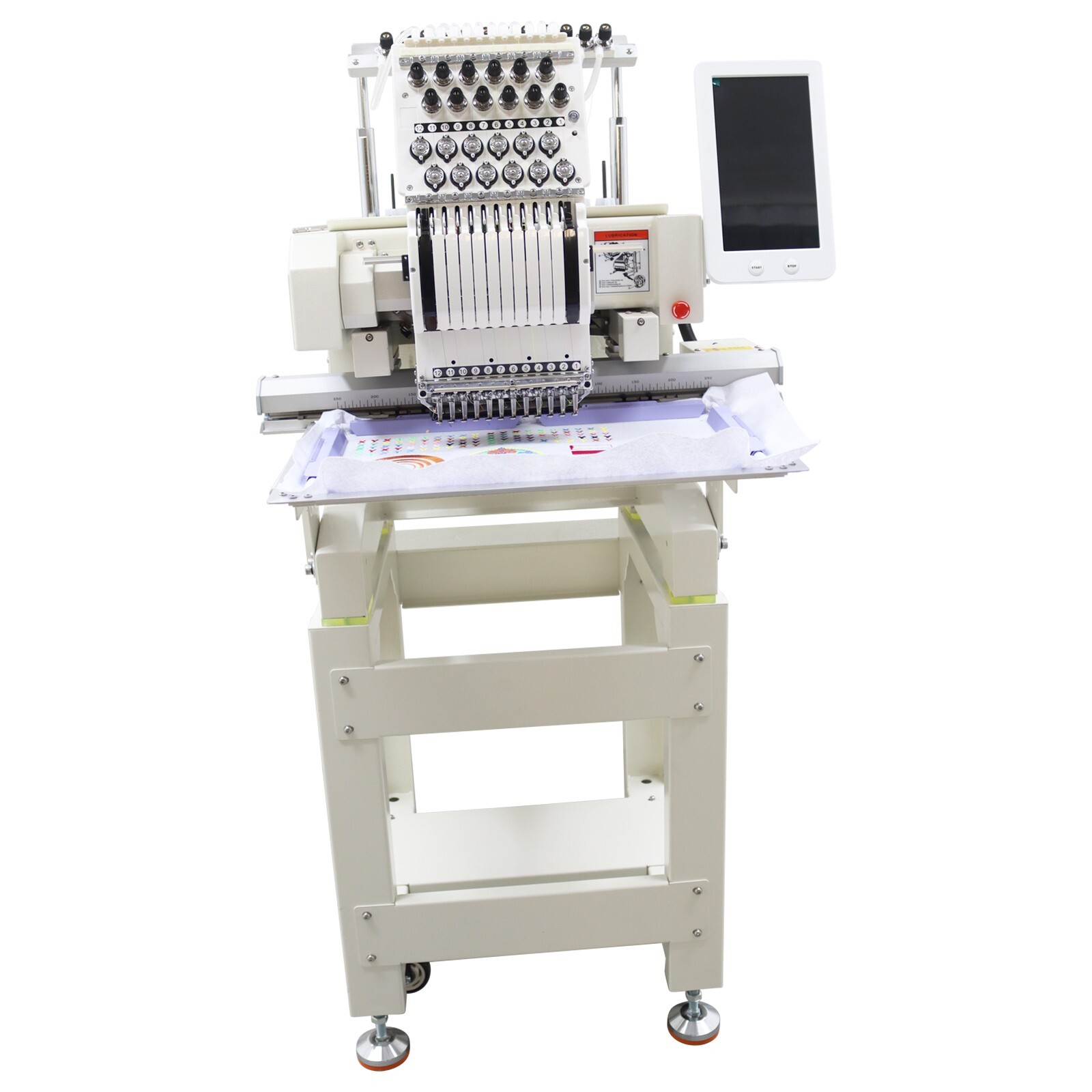 110V-220V Single Hea110V-220Vd 12 Needles Automatic Hat&Flat Embroidery Machine