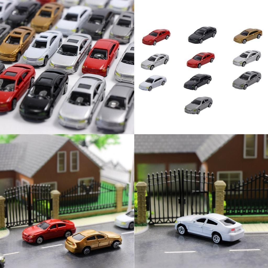 10x HO Scale Model Vehicle Car Toy 1/75 Architecture Model Train Scenery