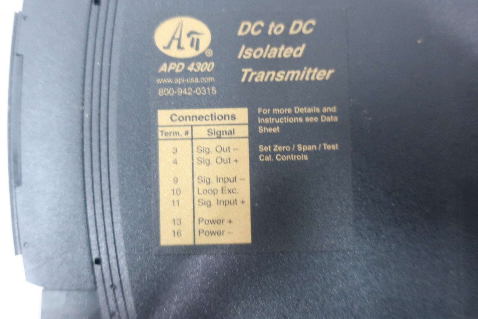 Absolute Process APD4300 M01 U Dc To Dc Power Converter 10v-dc