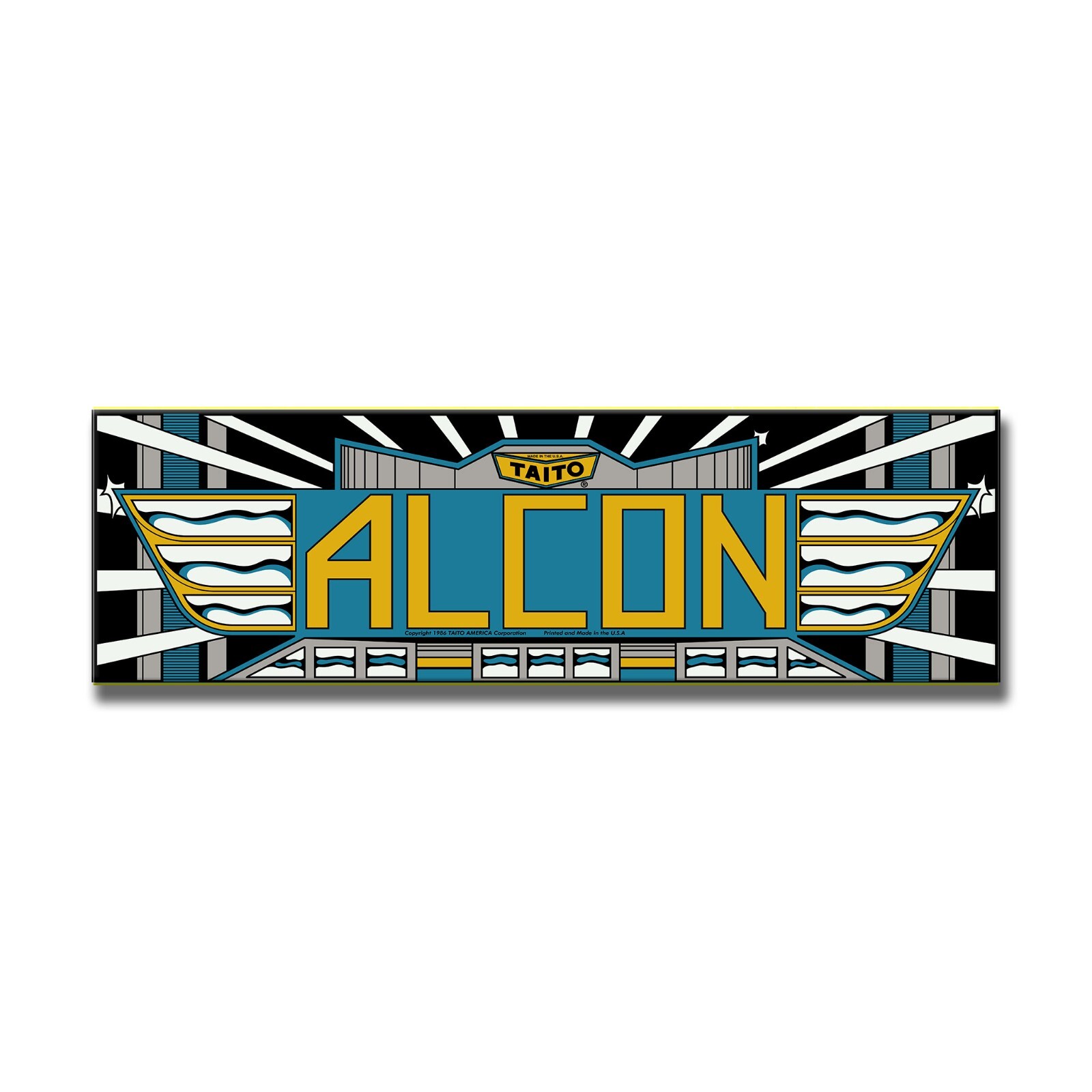 Alcon Premium Arcade Marquee Insert Reproduction Header/Backlit Sign