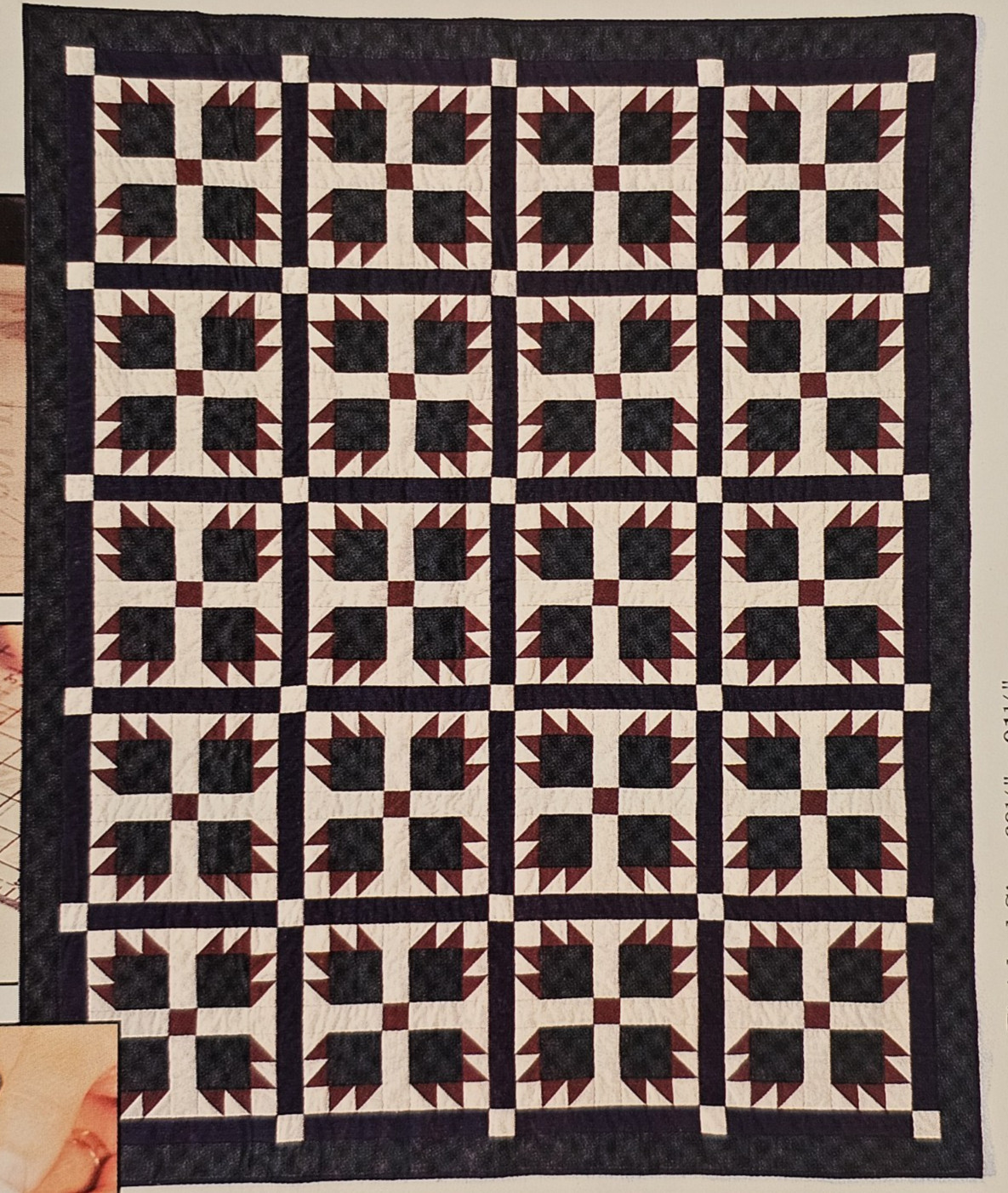 BEAR'S PAW QUILT 69.5x91.5" EZ Quilt NEW UNCUT Triangle Paper Pattern 67050 P191