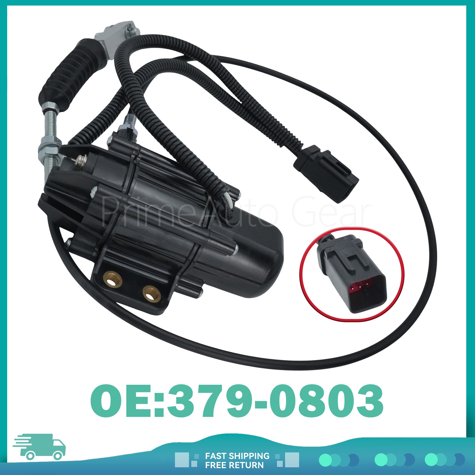 379-0803 Fits Caterpillar C3.3B Engine 306E 303.5E 304E 308E Governor Motor Assy