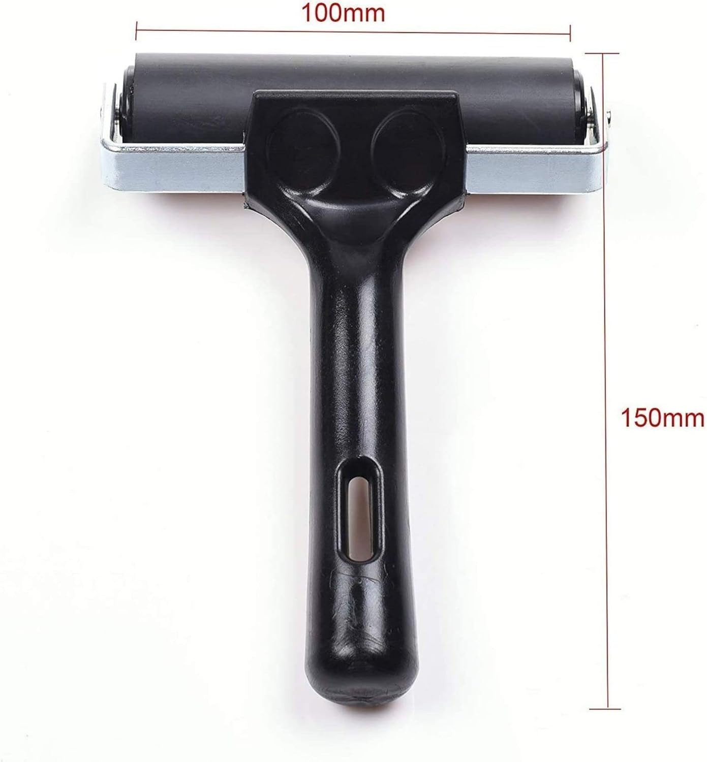 4 Inch Rubber Brayer Roller Manual Roller Tool for Printmaking Wallpaper Gluing