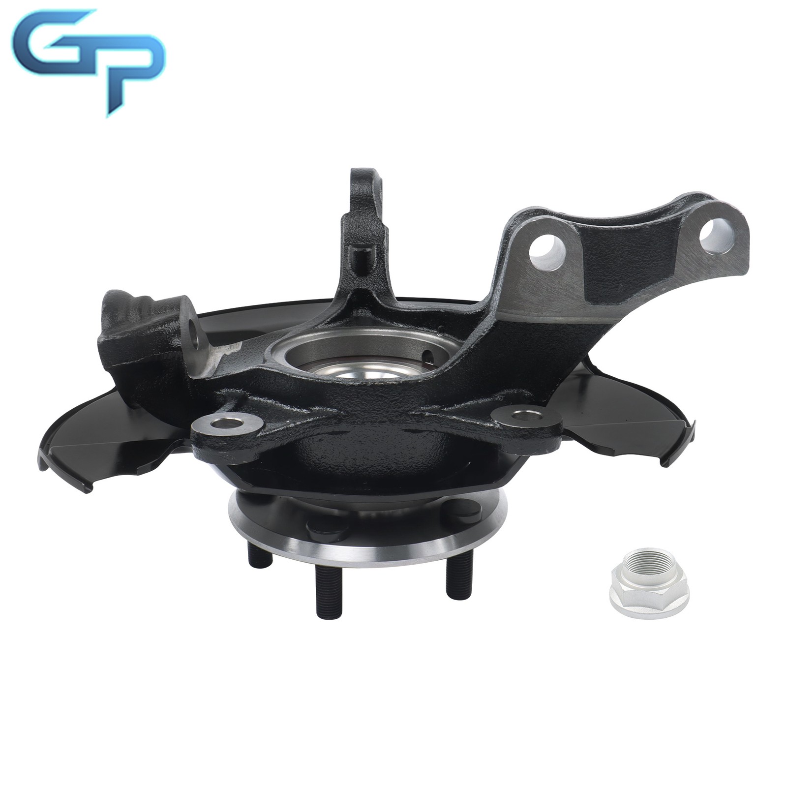 Front Left Steering Knuckle & Hub Bearing Assembly for Honda Ridgeline 2006-2014