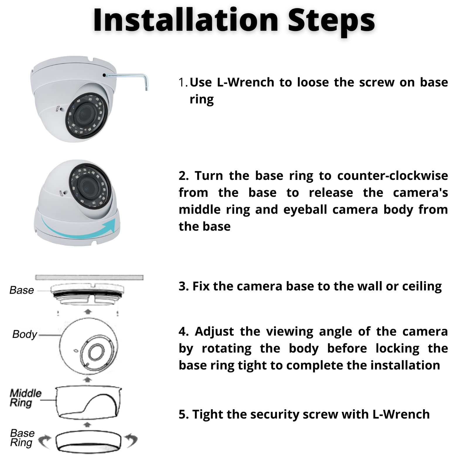 16 Channel HD CCTV Security Camera System 4TB Recording Memory Storage