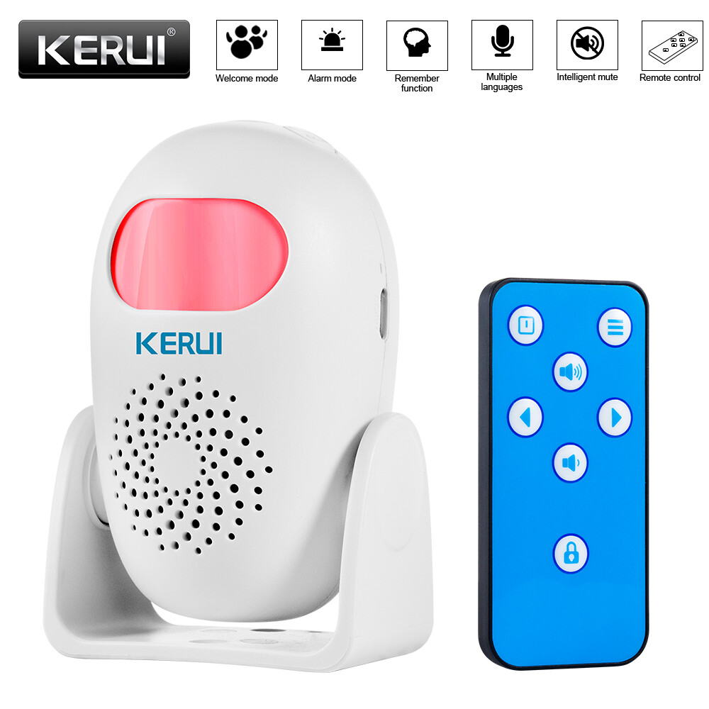 Wireless Motion Sensor System Driveway Garage PIR Alarm Alert Security Indoor
