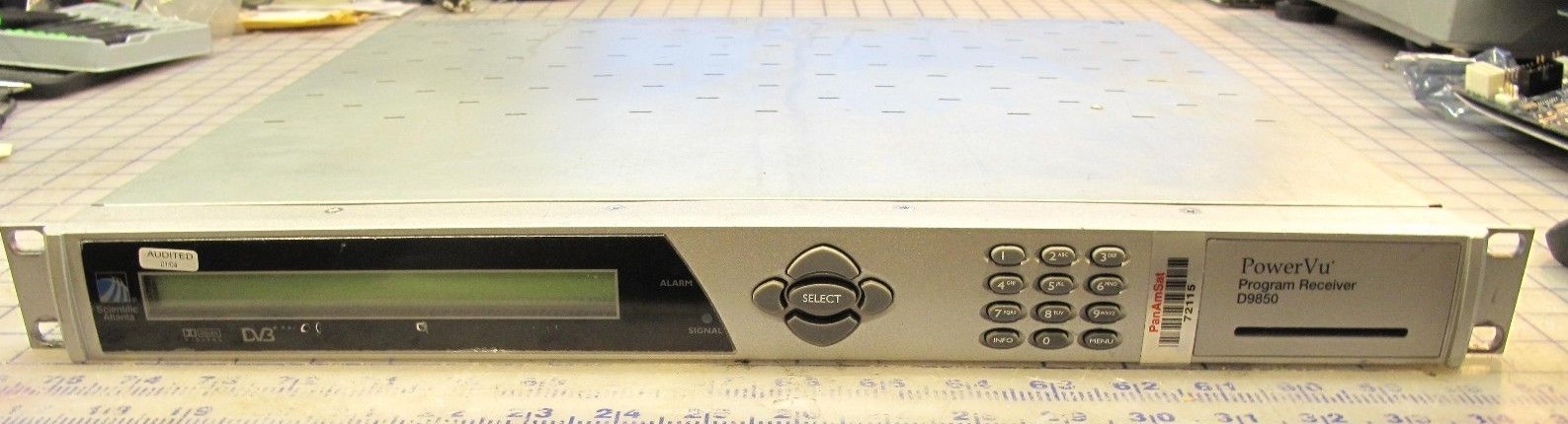 PowerVu SCIENTIFIC ATLANTA D9852 DUAL DECRYPTION Receiver CLC:UUU