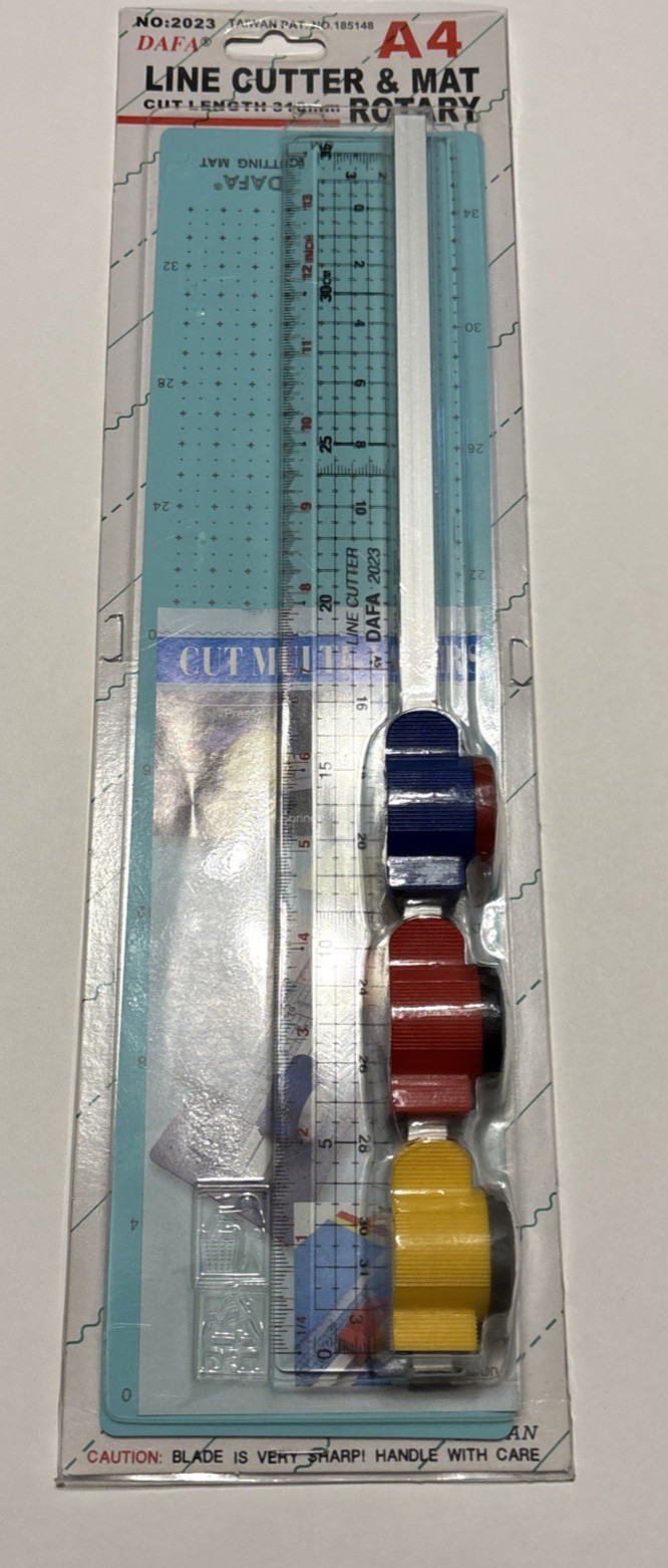 New Line Cutter & Mat Rotary DAFA No.2023 Cut Length 310mm A4