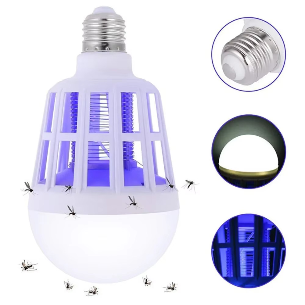 Bug Zapper Light Bulb 2in1 Indoor Mosquito Zapper Gnat Trap Fly Insect Killer