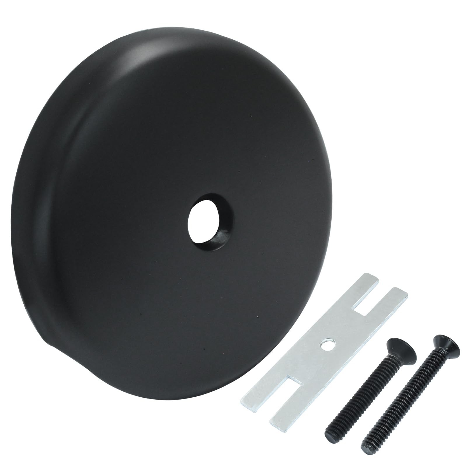 1 Pack Tub Overflow Drain Cover, Bathtub Drain Overflow Face Plate Trim Kit C...