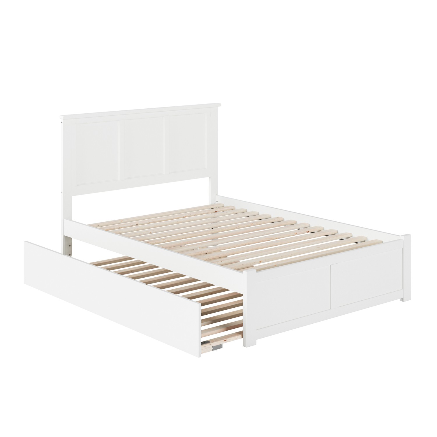AFI Madison Full Platform Bed with Flat Panel Footboard and Turbo Charger with F
