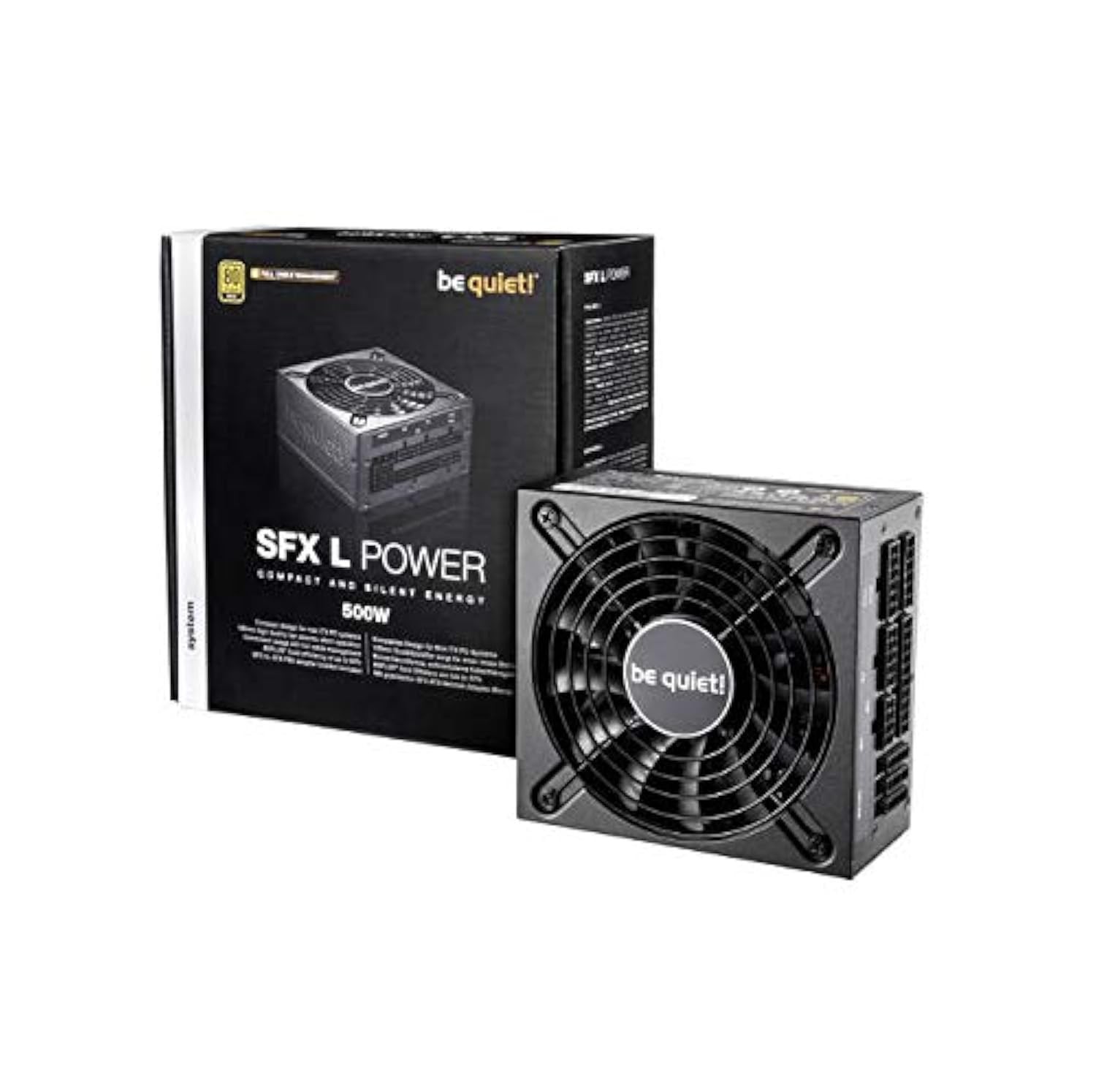 be quiet! SFX L Quiet Performance Power 600W 80 Plus Gold 600W, Black