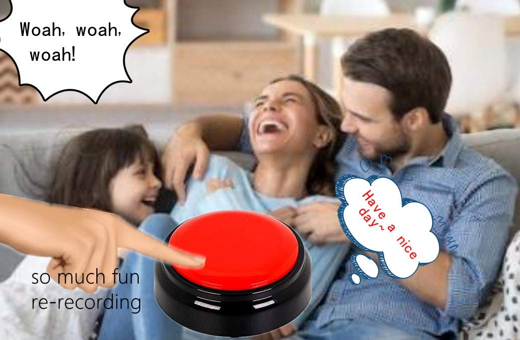 Voice Recording Button Easy Button Record 30 Seconds Talking Message Funny Of...