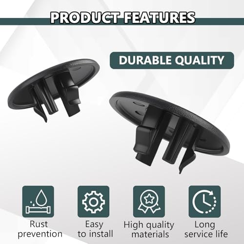 2PCS Car Armrest Cover,Universal Armrest Cap Replacement for Chevy Tahoe, Black
