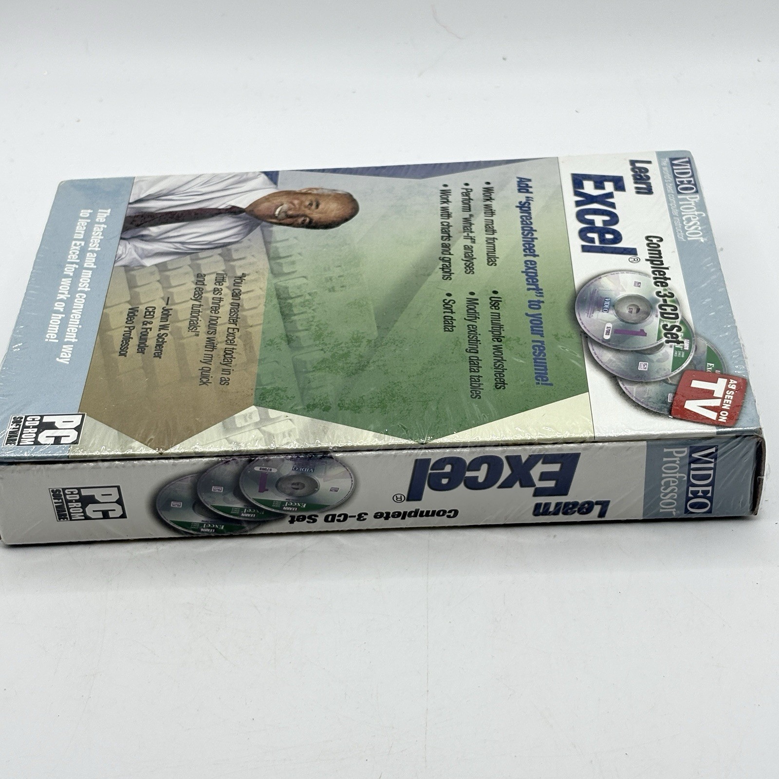 Video Professor Learn Excel PC Software Complete 3 CD Set