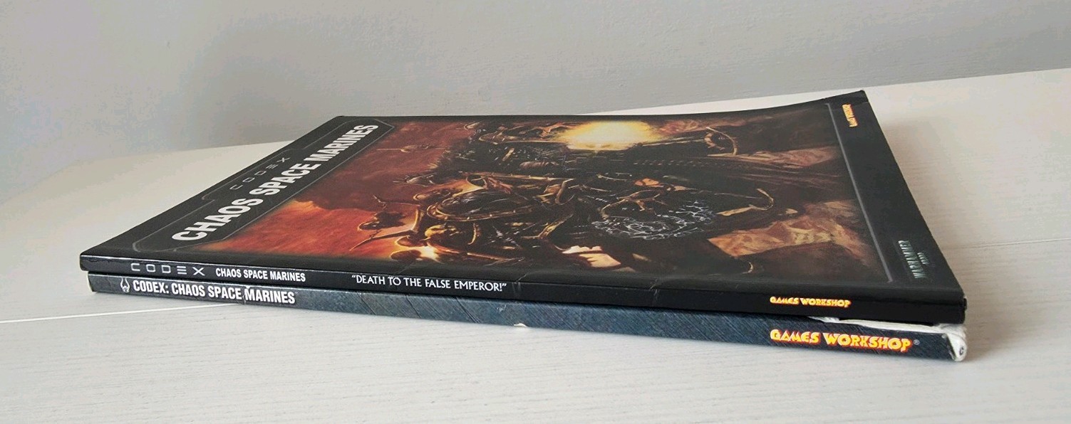 Warhammer 40k Codex Chaos Space Marines Book Games Workshop 3rd and 4th Edition