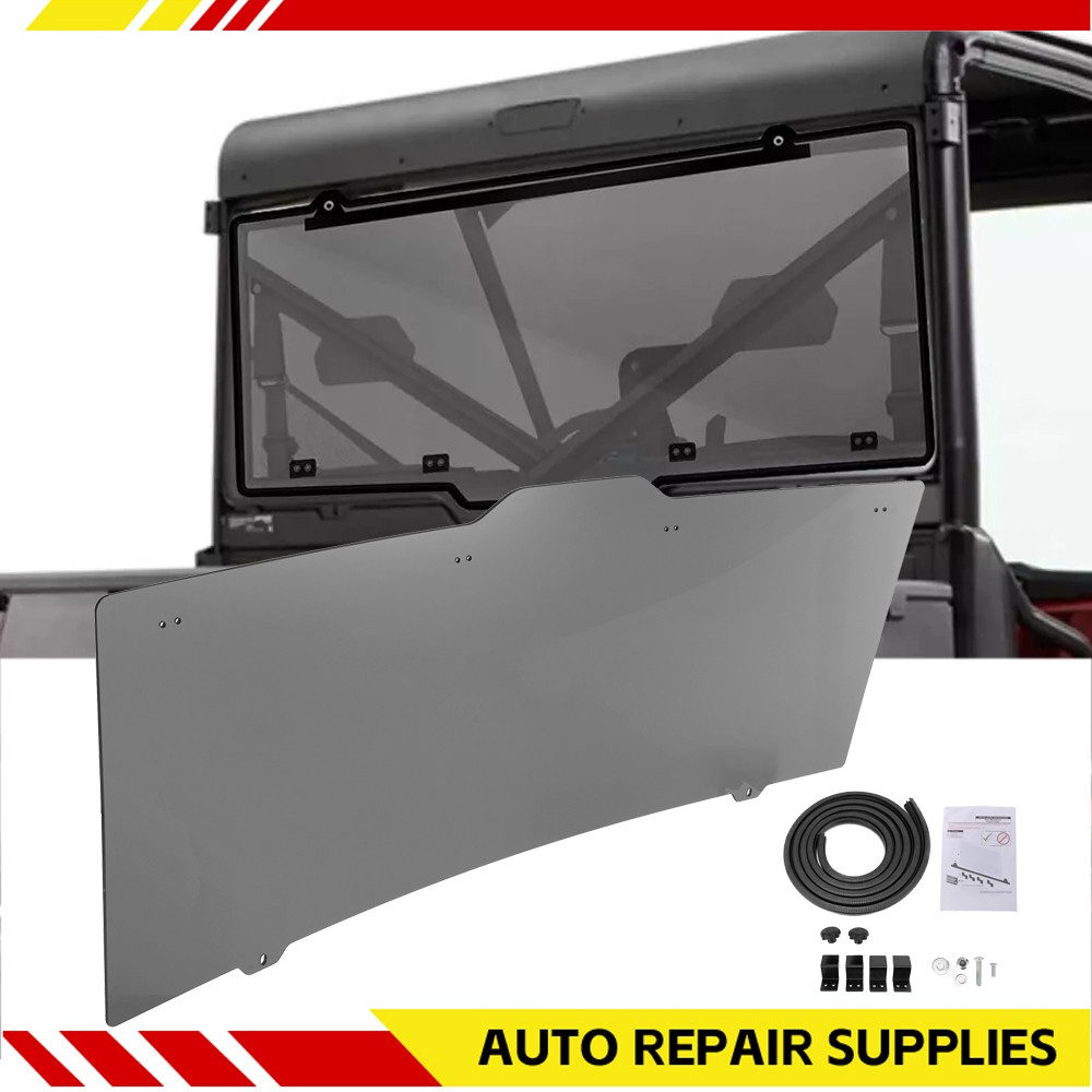 Heavy Duty Rear Tinted Windshield for 2015 Polaris Ranger 570 Full Size/Crew UTV
