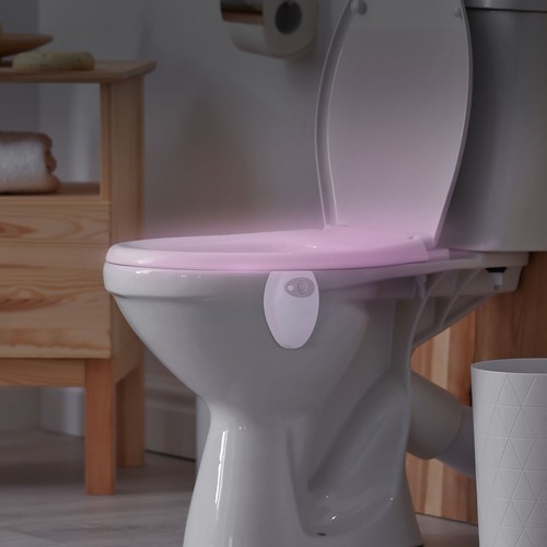 Toilet Night Light 16 Color LED Motion Activated Sensor Bathroom Bowl Seat Lamp