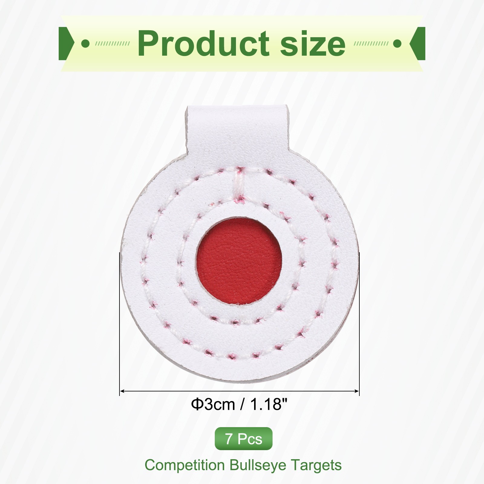 7Pcs Microfiber Bullseye Targets for Shooting Practice 3cm
