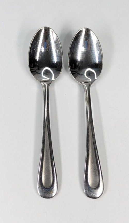 Oneida "Satin Sand Dune" Set of Two 6" Teaspoons Stainless Steel