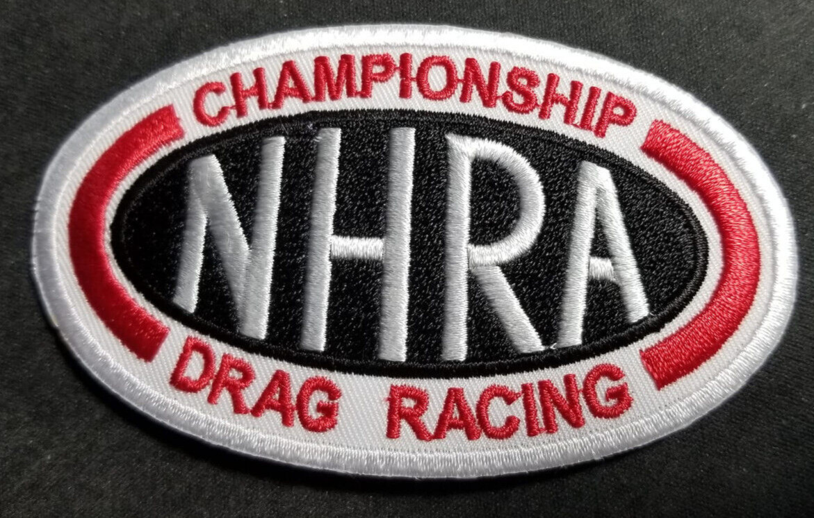 Embroidered NHRA Championship Drag Racing Patch approx 2.25x3.75"