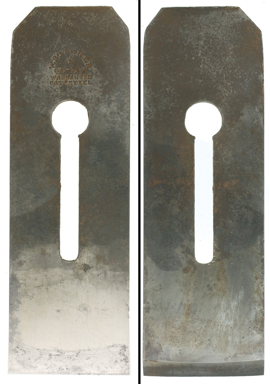 W. Butcher & Co. 2 1/8" Width Tapered Single Cutting Iron - mjdtoolparts