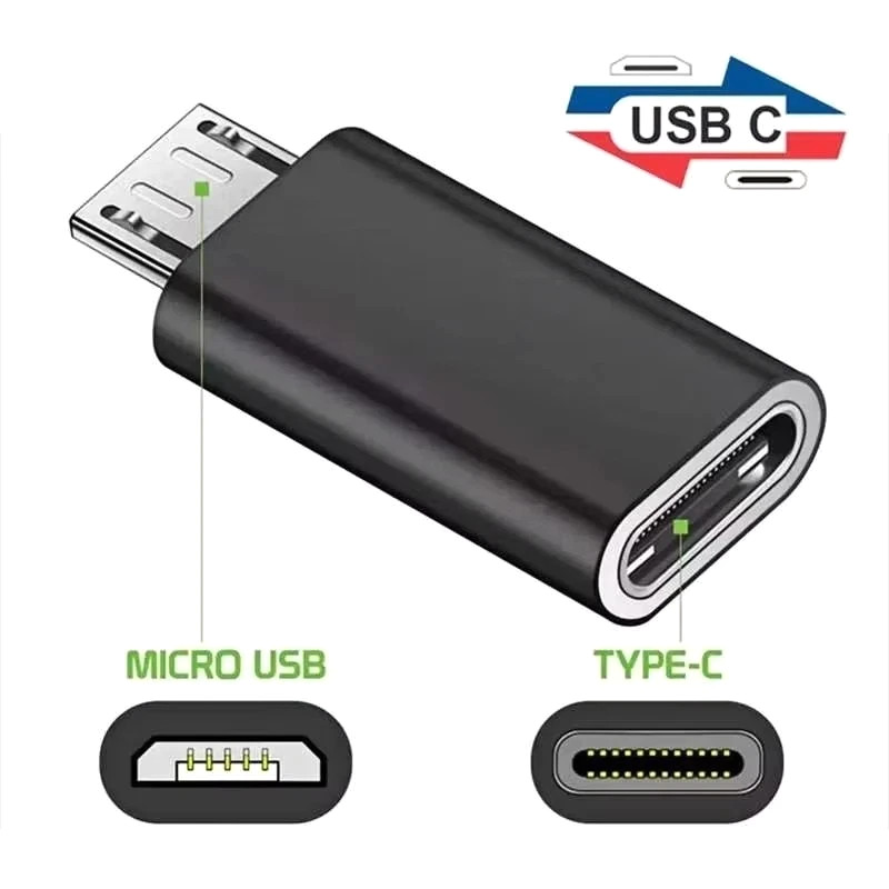 Type C Female to Micro USB Male Port Converter Charge Data Sync Adapter Lot