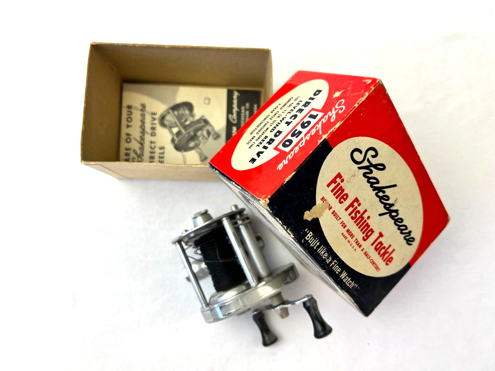 VINTAGE Shakespeare No. 1950 Fishing Reel with Box