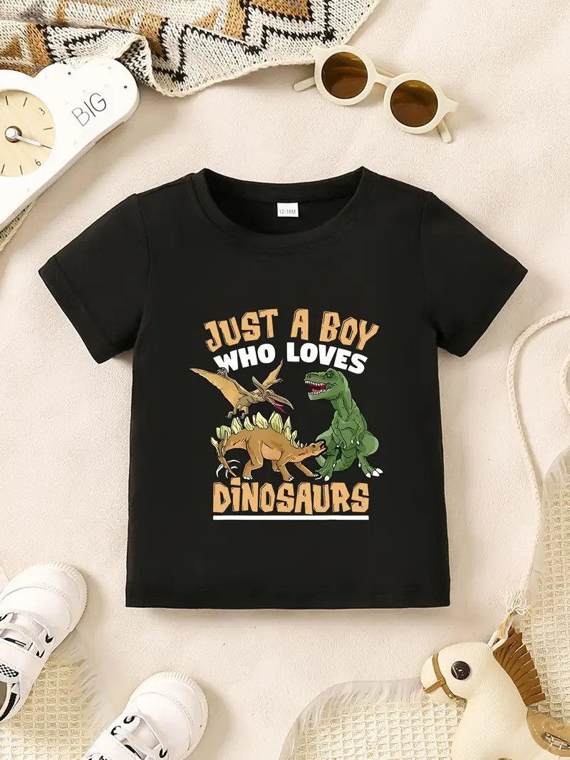 Just A Boy Who Loves Dinosaurs Children's/Toddlers T-shirt