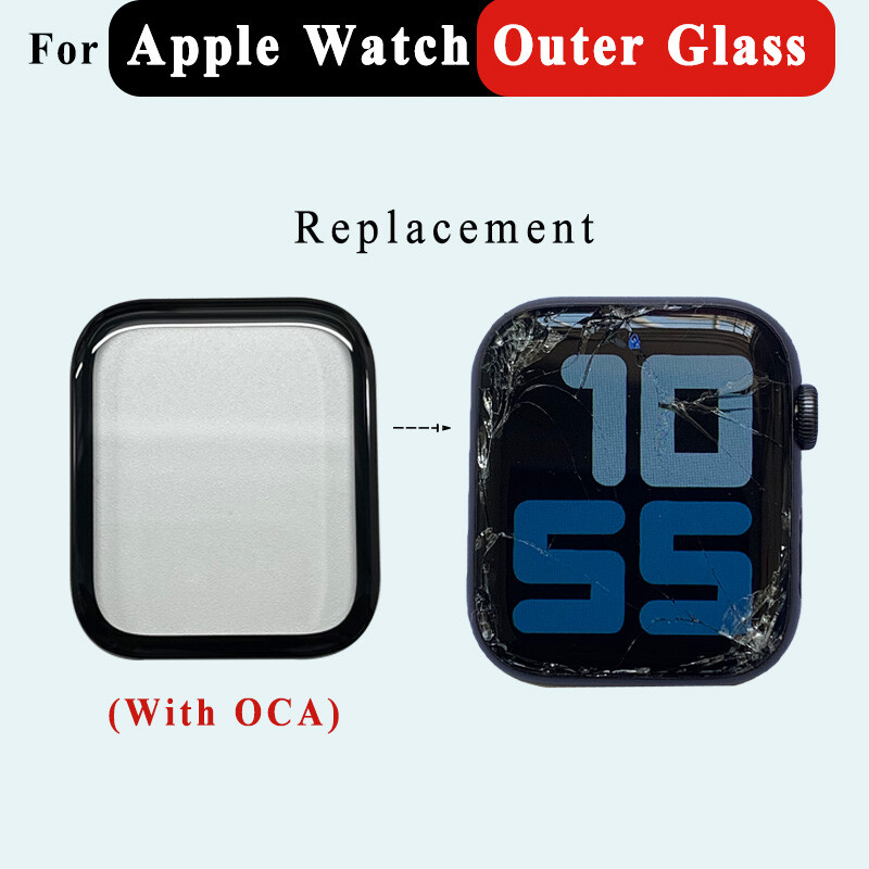Front Screen Outer Glass For Apple Watch Series 1  4 5 SE 6 7 8 40 44mm 41 45mm