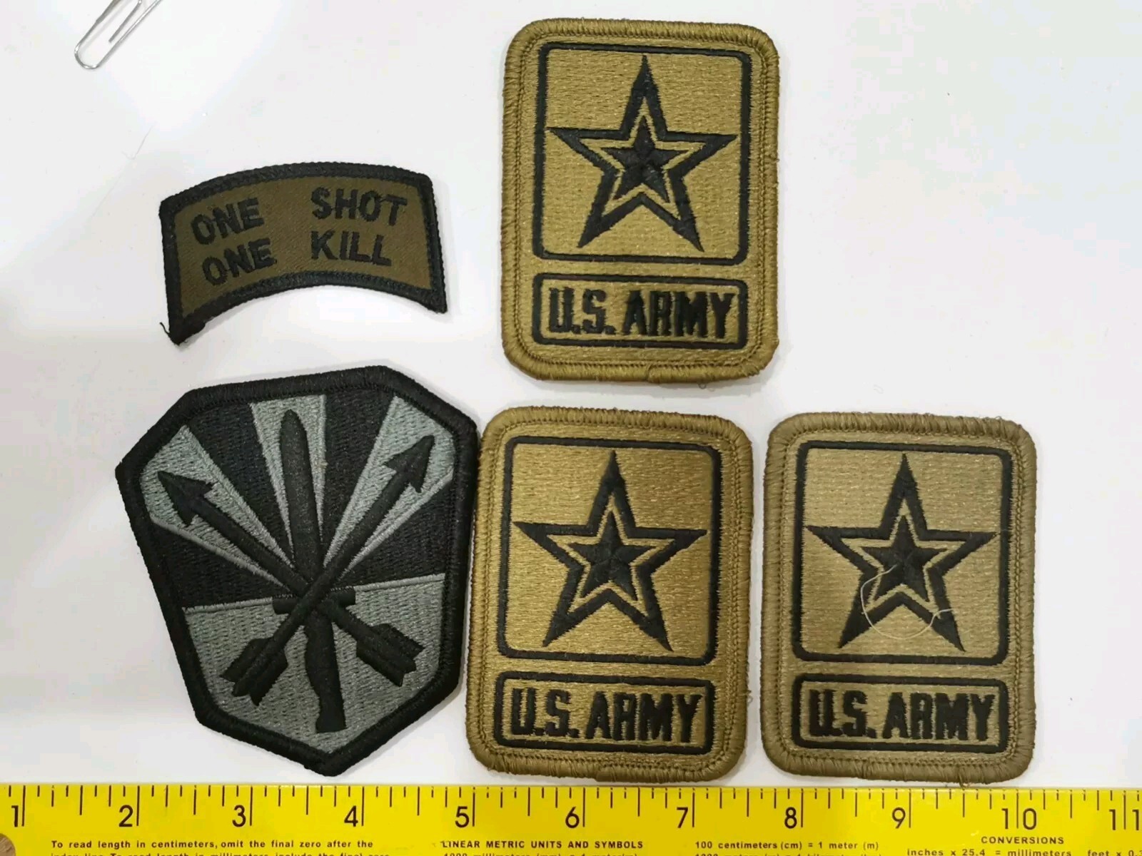 US ARMY Star Logo Arizona Army National Guard One Shot One Kill Patch Lot Of 5