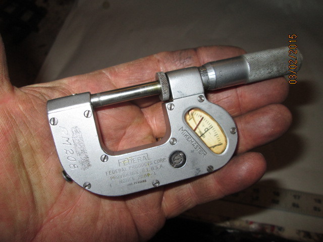 MACHINIST LATHE MILL Federal Indicating Micrometer Carbide Tips
