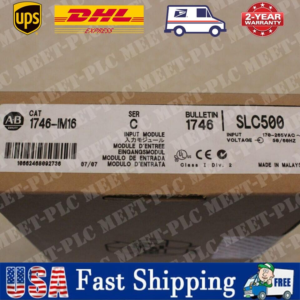 New Factory Sealed AB 1746-IM16 SLC500 PLC INPUT MODULE 1746IM16 US Free Tax