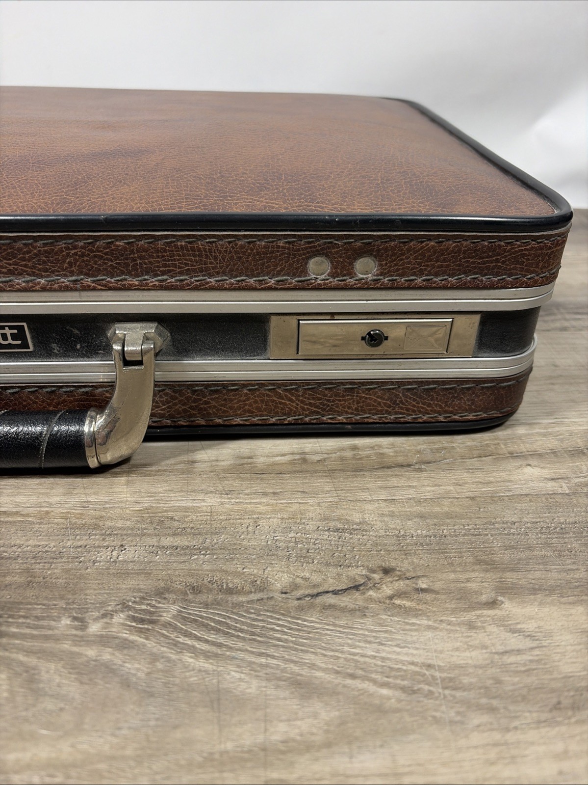 NOS PLATT Hard Plastic Briefcase / Attache Case Keys Included Nice HARD Case