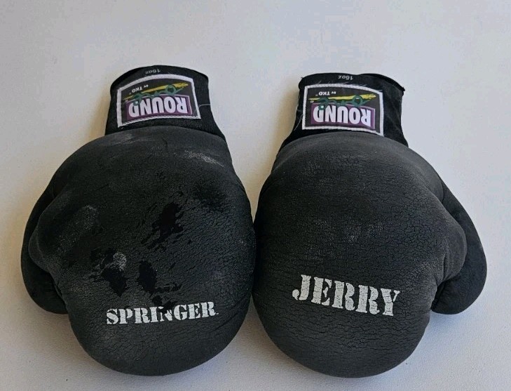 Vintage Jerry Springer Round One by TKO Boxing Gloves RARE