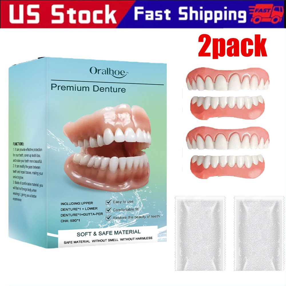 2X Tooth Repair Kit-Thermal Fitting Beads Granules and Teeth for Temporary Fix