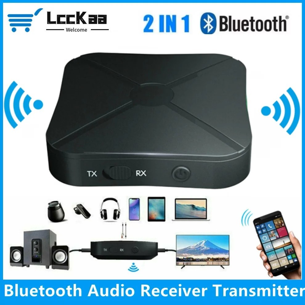 2in1 Bluetooth Transmitter Receiver Wireless Adapter TV Home Stereo A2DP Audio