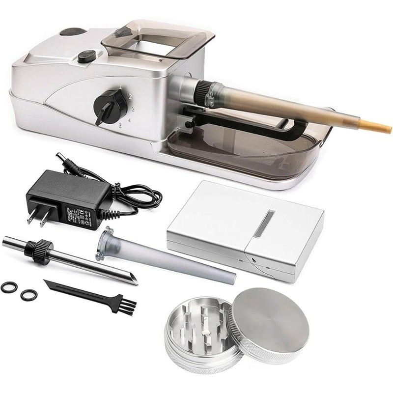 Cone Rolling Machine Manual Herb Grinder Pre-Roll Holder Electric Loader Set New
