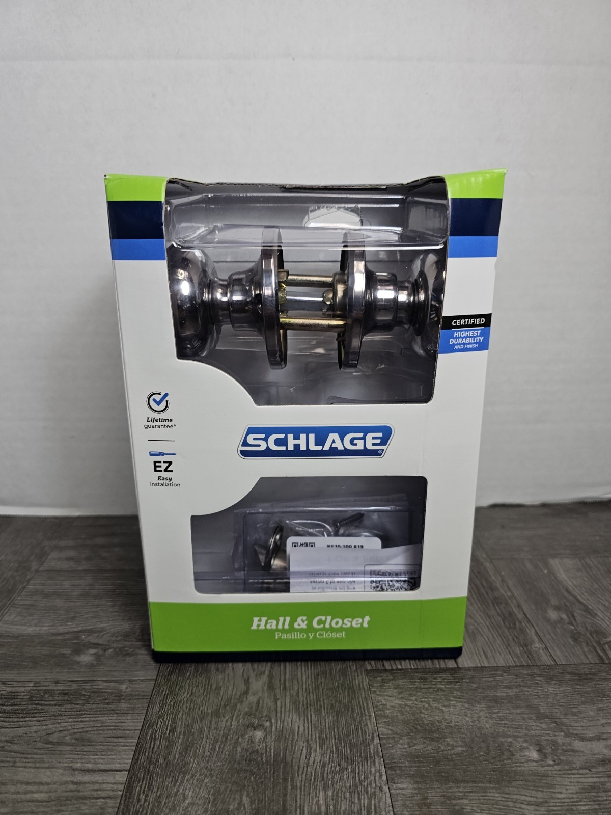 Schlage Plymouth Satin Nickel Door Knob Hall and Closet F10VPLY619 Brand New