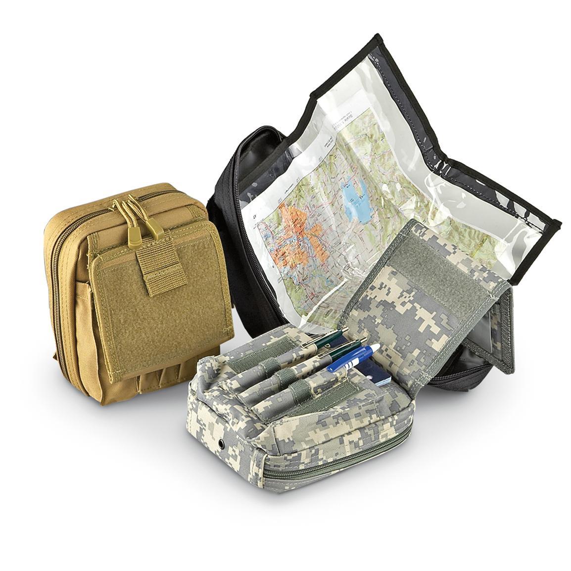 NEW – Essential Tactical Gear Military Style MOLLE Map Case – COYOTE DESERT TAN