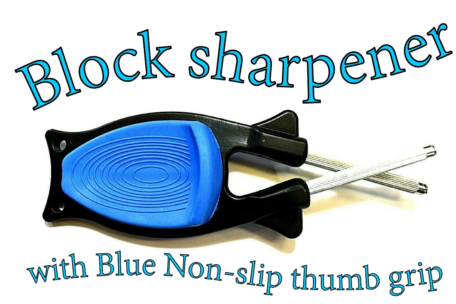 Handheld Knife sharpener that hones blades back to their original cutting edge.