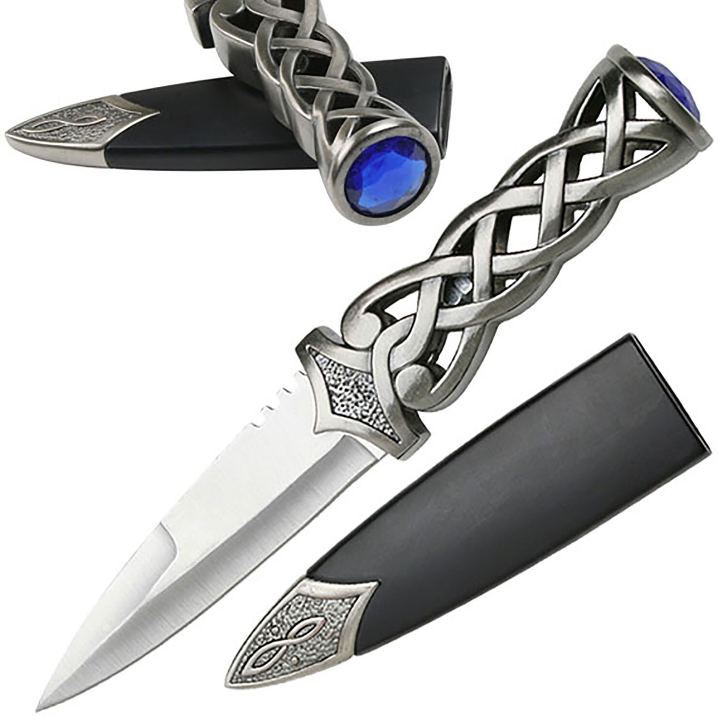 Short Dagger BLADESUSA Scottish Celtic Twisted Handle 9.00" Overall HK-26136