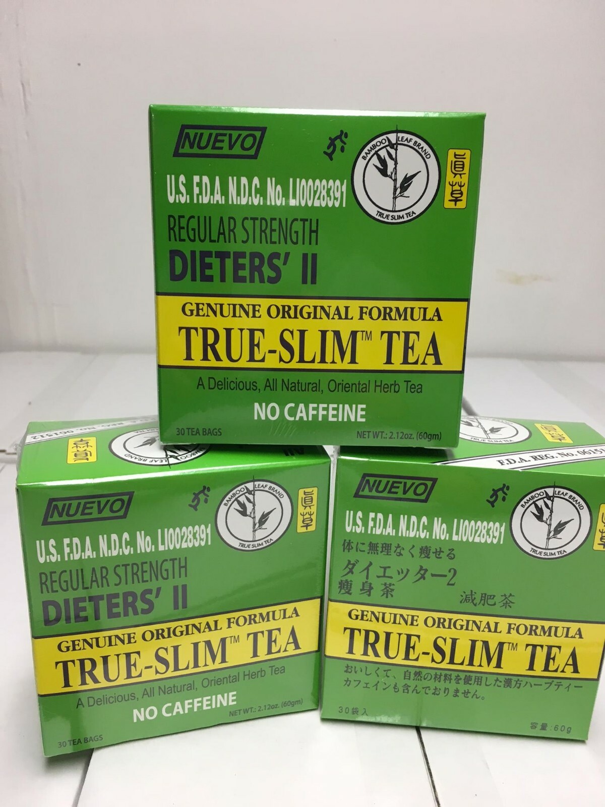 Neuvo Regular Strength Dieters' II True-Slim Tea - Malva Verticellata (3 packs)