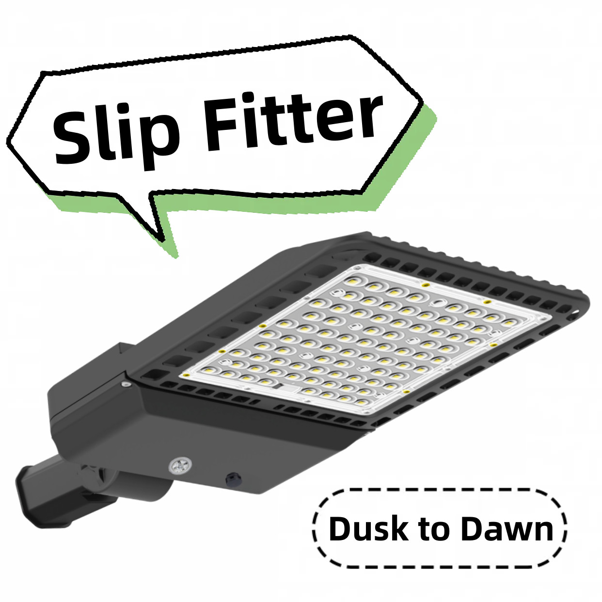 LED Shoebox Area Light Outdoor Commercial 300W Parking Lot Pole Lighting 39000lm
