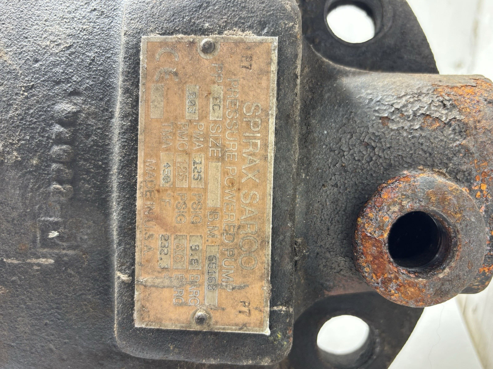 Spirax SARCO Pressure Powered Pump PPEC (WP34)