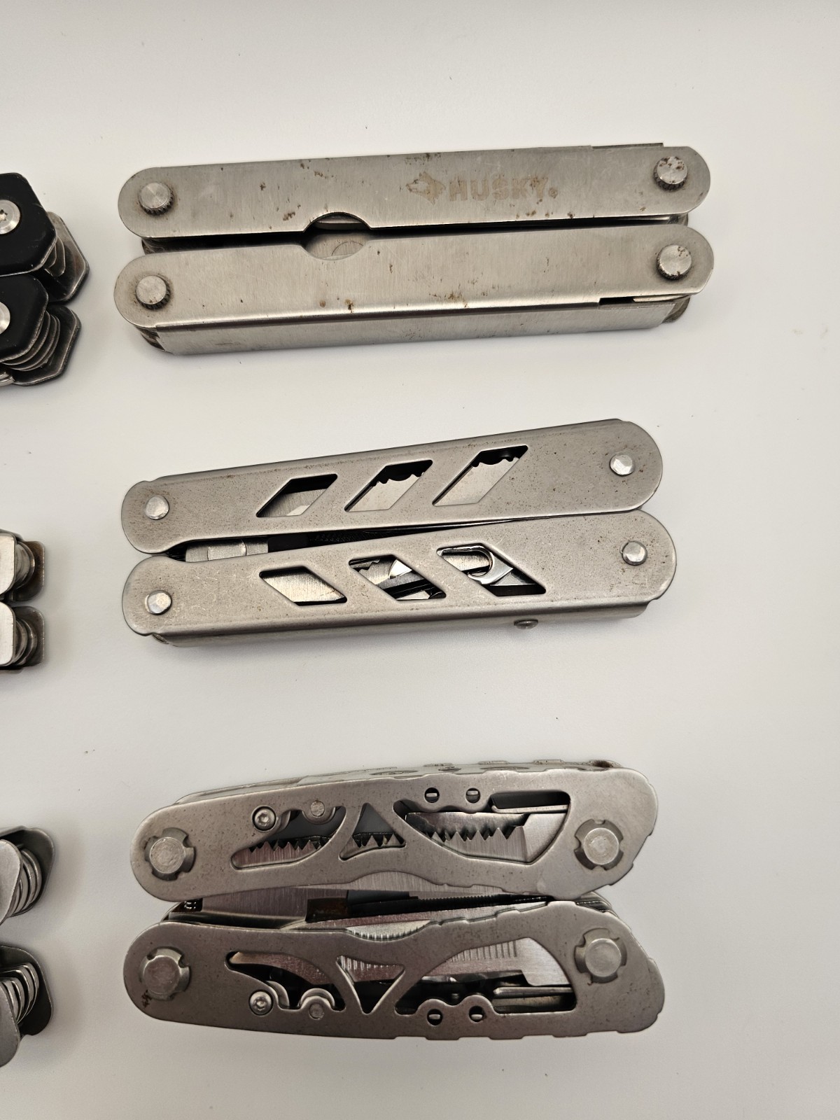 Lot of 6 Multi-Tool Pliers Husky EDC Camping Multitools Assorted Bundle