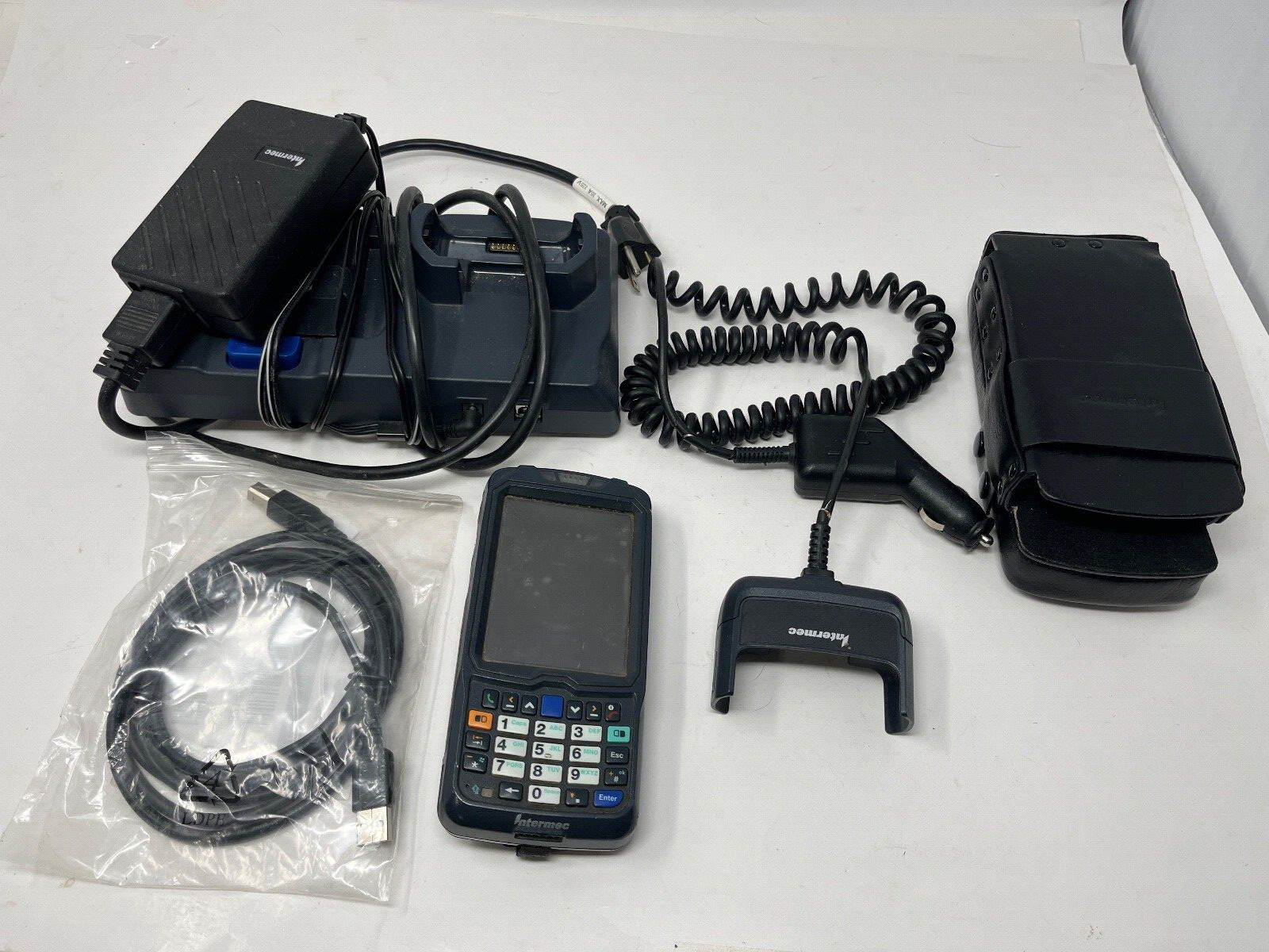 Intermec CN50 GSM QWERTY Barcode Scanner Complete Kit, USED