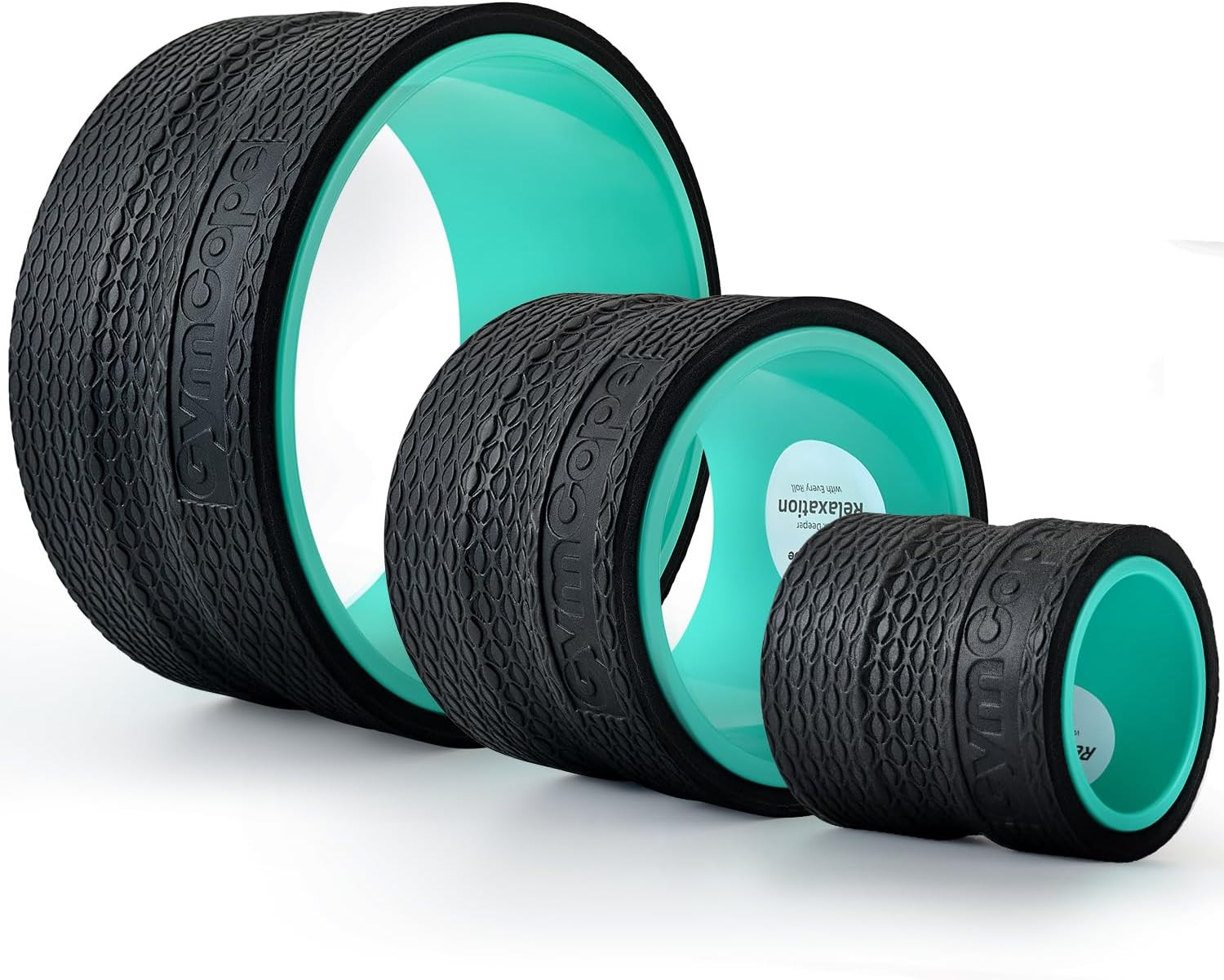 3Pack Back Wheel Foam Roller – Targeted Back & Neck Relief, Lumbar Spine Stretch